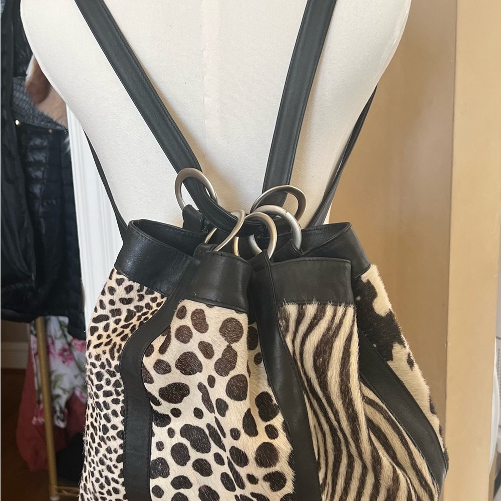 Animal Hair Leather Women's Bag
